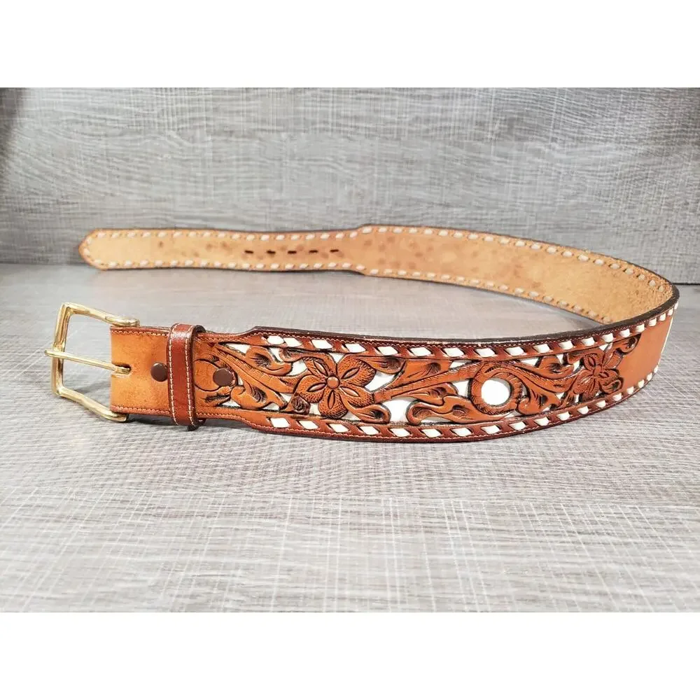 Vintage TONY LAMA Hand Tooled 